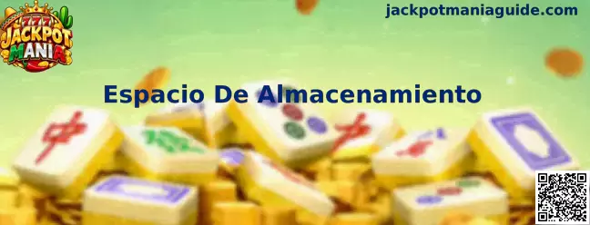 Guía de Espacio De Almacenamiento para Jackpot Mania en un dispositivo móvil