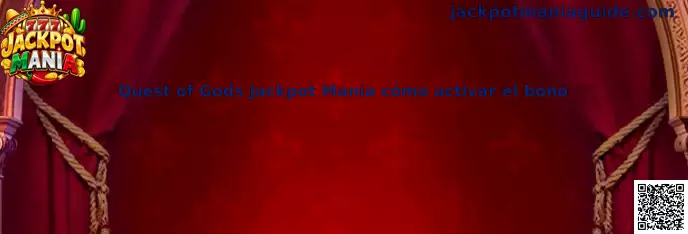 Imagen de referencia de Quest of Gods Jackpot Mania para identificar la presentación visual del juego y su bono