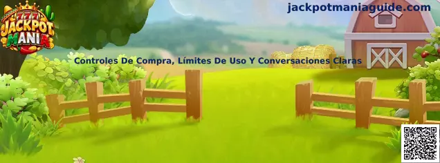 Controles de compra límites de uso y conversaciones claras en Jackpot Mania