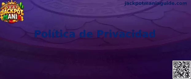 Información sobre política de privacidad de Jackpot Mania